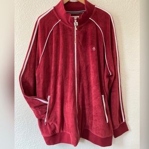 Original Penguin Velour Track Jacket